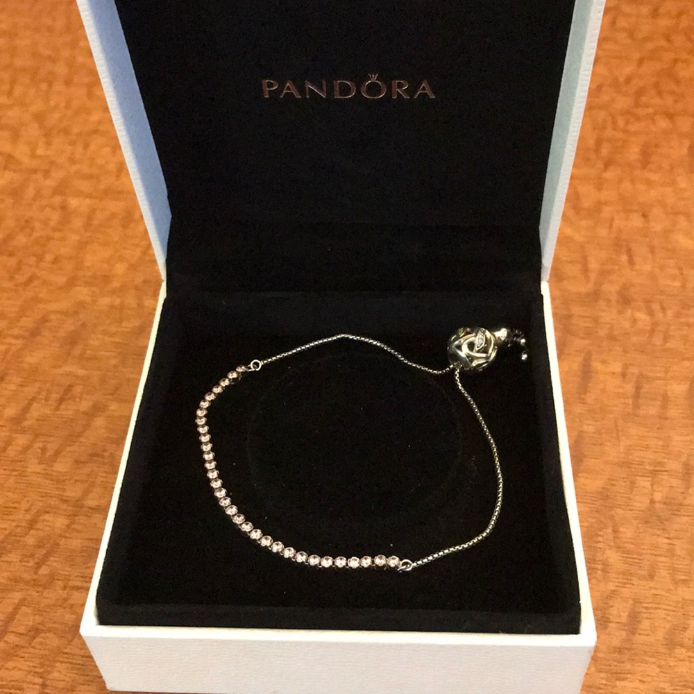 PANDORA Pink Sparkling Bracelet Sterling Silver